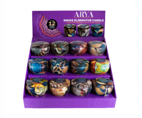 Arya Smoke Odor Eliminator High Fragrance 8oz Concentration Candles — Assorted Scents