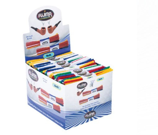 Fujima Extra Absorbent Cotton Filler Pipe Cleaners — 11.8" (30CT Packs / 24CT Display Box)