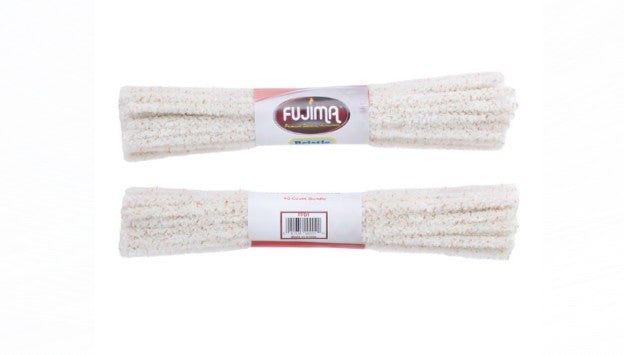 Fujima Extra Absorbent Cotton Filler Pipe Cleaners — 11.8" (30CT Packs / 24CT Display Box)