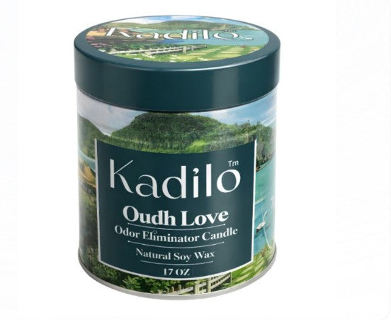 Kadilo Odor Eliminator Natural Soy Wax Candle — 17 oz