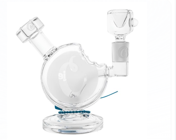 Cookies Glass Cookie Bite Bubbler Water Pipe — 6.5"