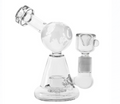 Cookies Glass Globe Water Pipe Rig with Grinder — 6"