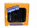 Oilseed Glass Black & White Swirl Nectar Collector Lighter Kit — Versatile Dabbing Set (D032)