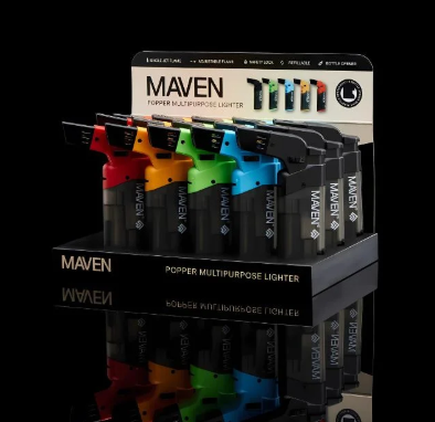 Maven Popper Multi-Purpose Pocket Lighter with Bottle Opener